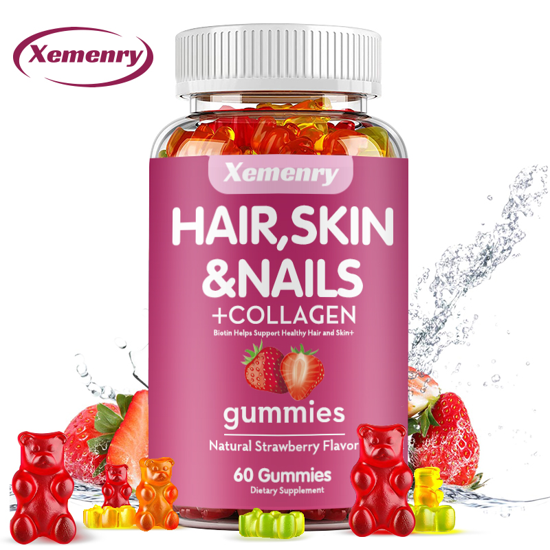 Biotin Hair Growth - Biotine et vitamine Gummies Puissance maximale