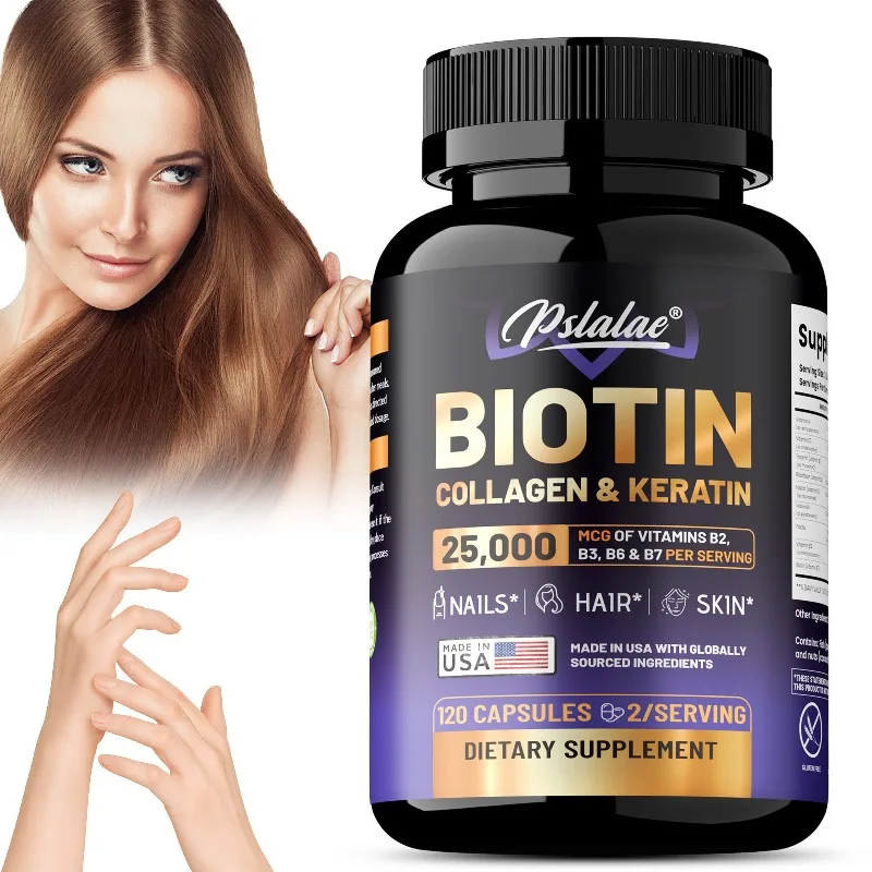 Biotin Hair Growth - Supplément de kératine au collagène biotine