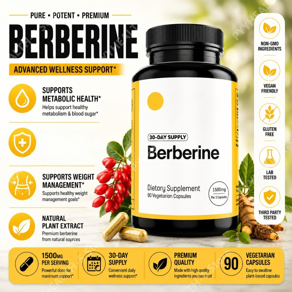 Berberine Hcl Capsule - Complément de berbérine HCl 500 mg