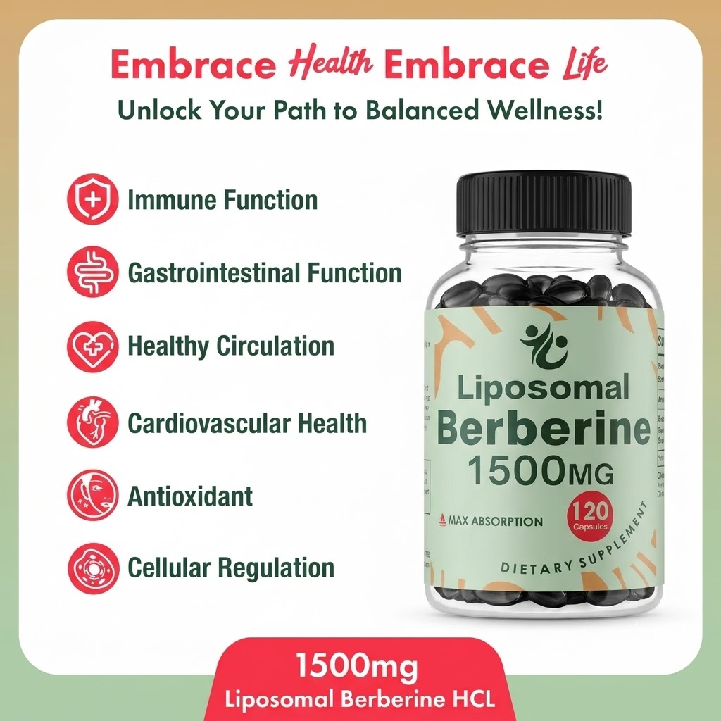 Berberine Hcl Capsule - Berberine HCL Liposomale - 1500mg Active