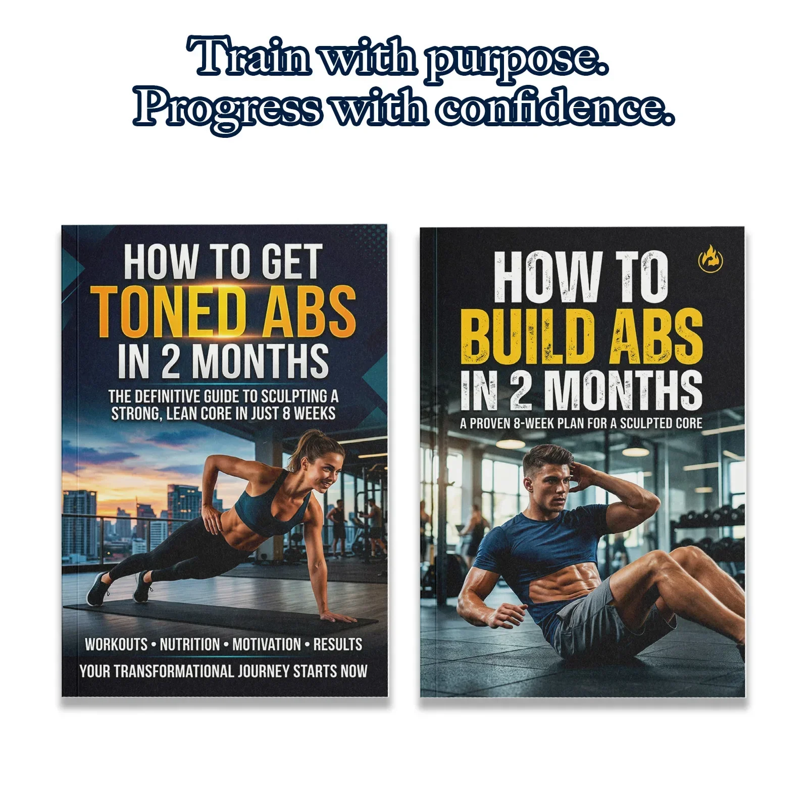 Fitness Nutrition Guide Book - Ensemble de 2 guides d'entraînement pour