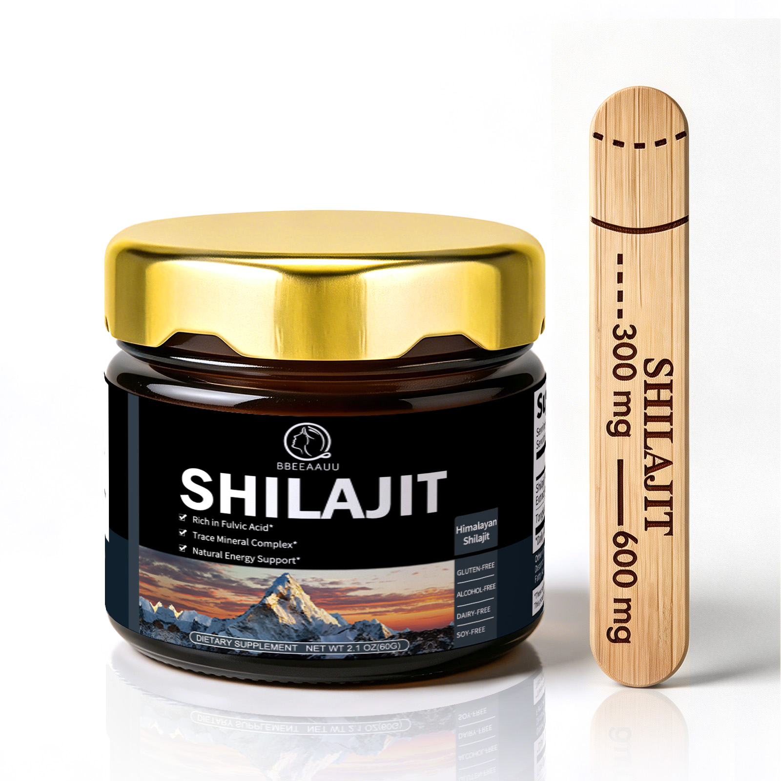 Shilajit Resin Pure - BBEEAAUU Résine de Shilajit 100% pure,