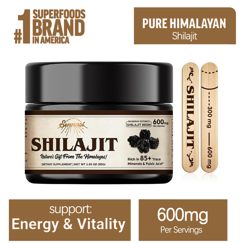 Shilajit Resin Pure - Résine de Shilajit Pur de l'Himalaya,