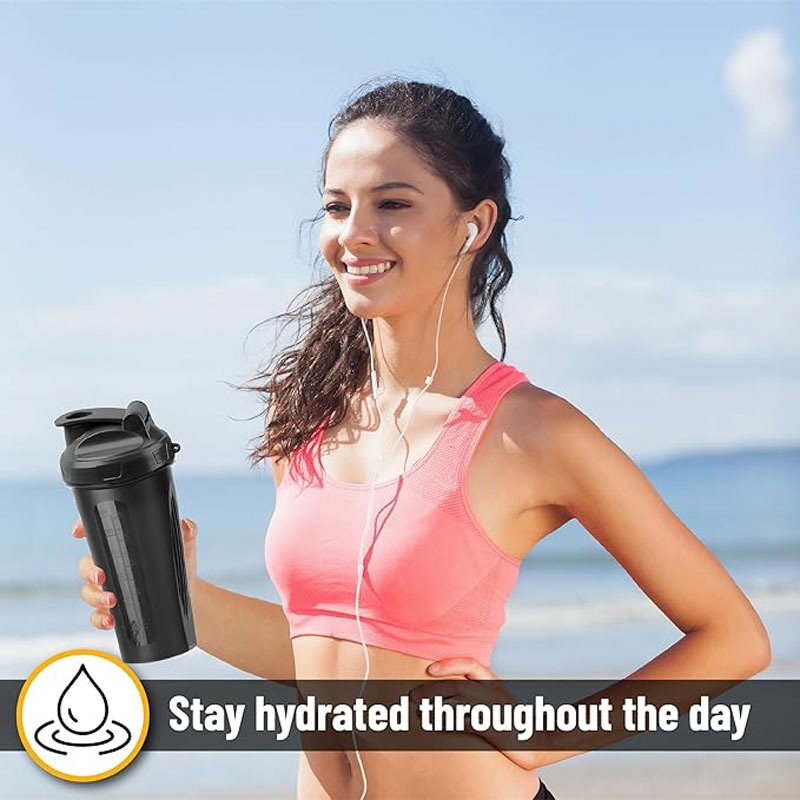 Bouteille shaker de 600 ml, bo - Protein Shaker Bottle avis et prix