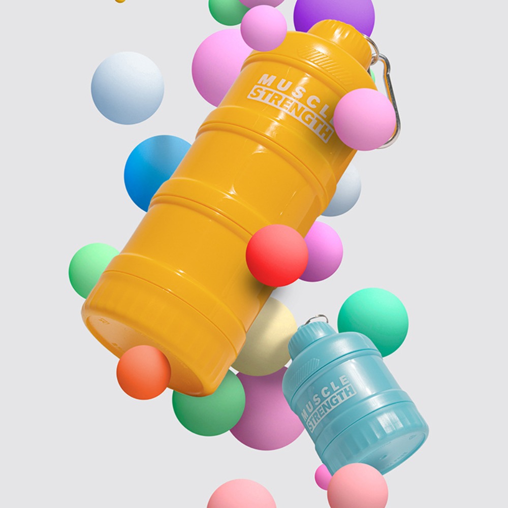 Boîte à poudre portable avec s - Protein Shaker Bottle avis et prix