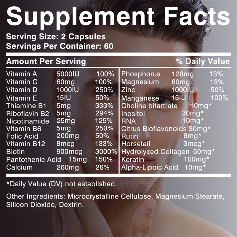 Supplément pour hommes pour la - Biotin Hair Growth avis et prix