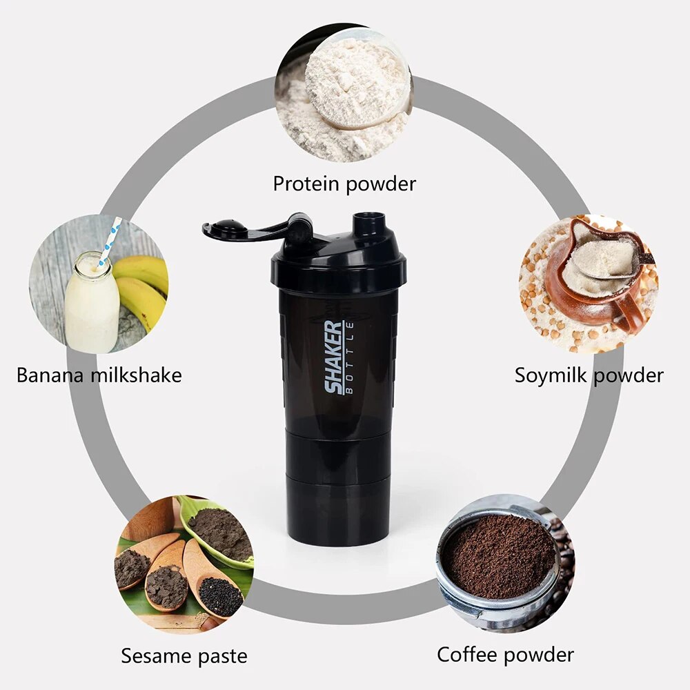 3 couches Shaker bouteille de  - Protein Shaker Bottle avis et prix