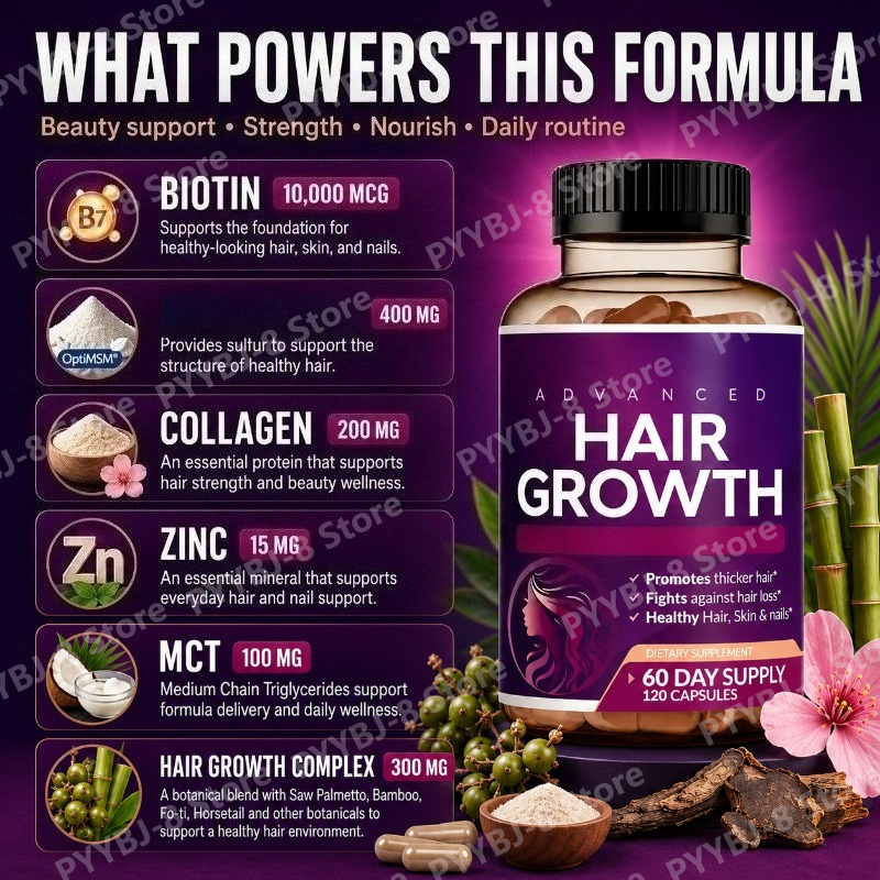 Vitamines pour cheveux pour fe - Biotin Hair Growth avis et prix